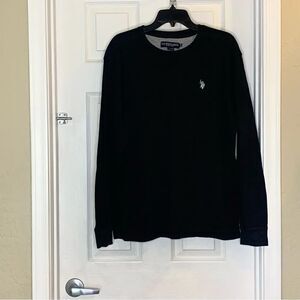 U.S Polo Assn. Men’s Knit Thermal Shirt Black Size XL